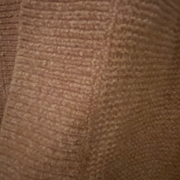 LOFT pink chenille open front cardigan sweater - Picture 3 of 4